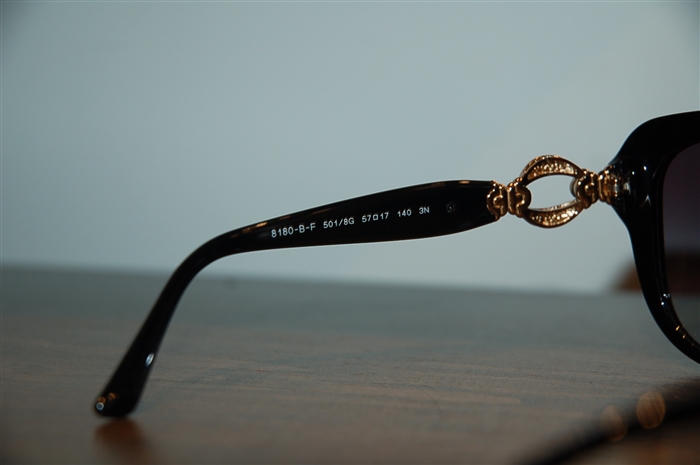 Shiny Black Bulgari Sunglasses, size O/S