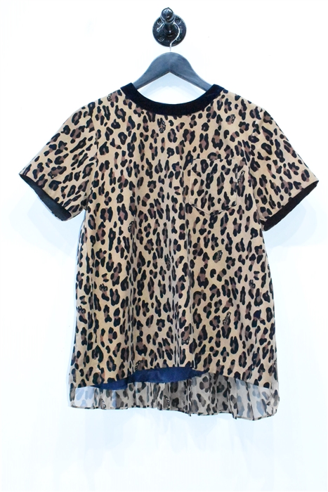 Animal Print Sacai T-Shirt, size M