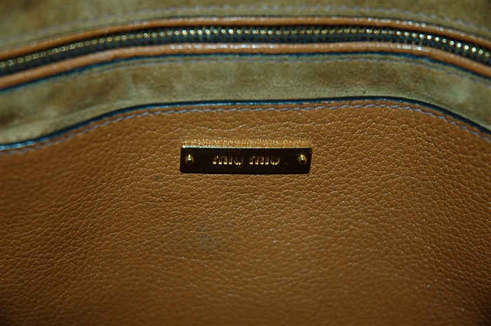 Rich Brown Miu Miu Tote, size L