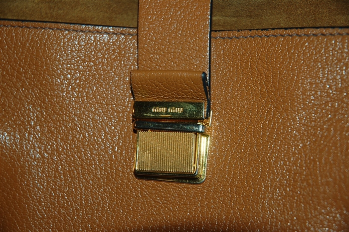 Rich Brown Miu Miu Tote, size L