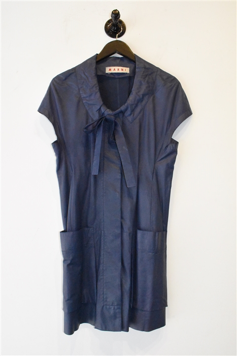 Blueberry Marni Leather Dress, size 6