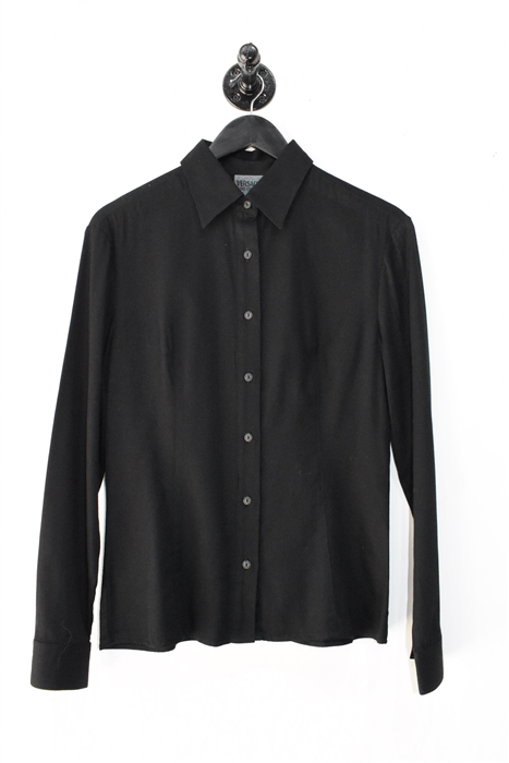 Basic Black Versace Jeans Couture Button Shirt, size S