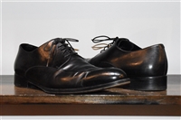 Black Leather Ermenegildo Zegna Derby, size 11