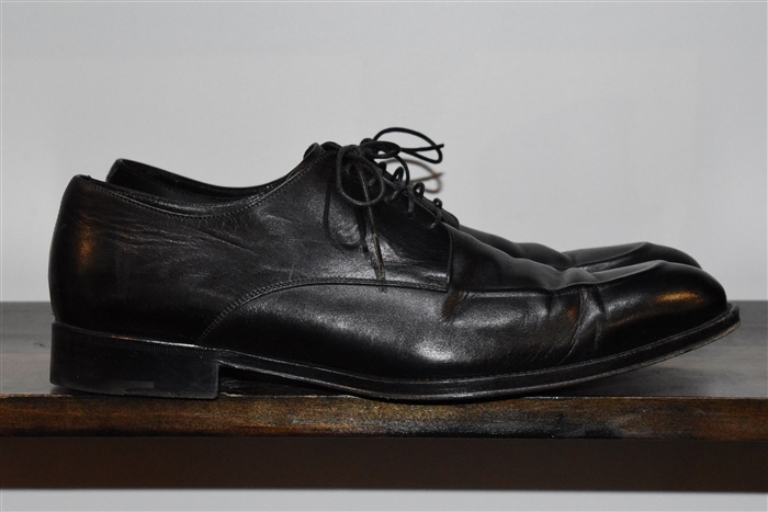 Black Leather Ermenegildo Zegna Derby, size 11