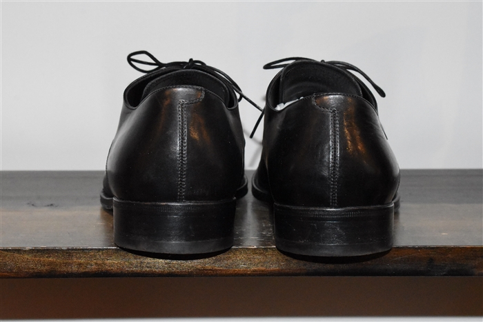 Black Leather Ermenegildo Zegna Derby, size 11