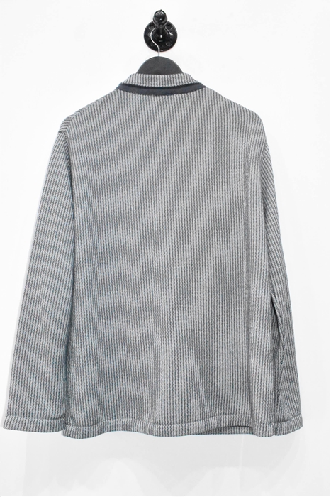 Navy Stripe Phil Petter Sweater Jacket, size M