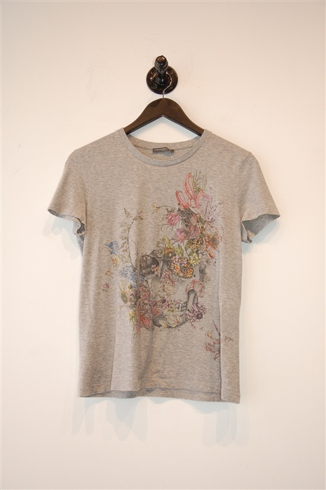 Heather Gray Alexander McQueen T-Shirt, size 4