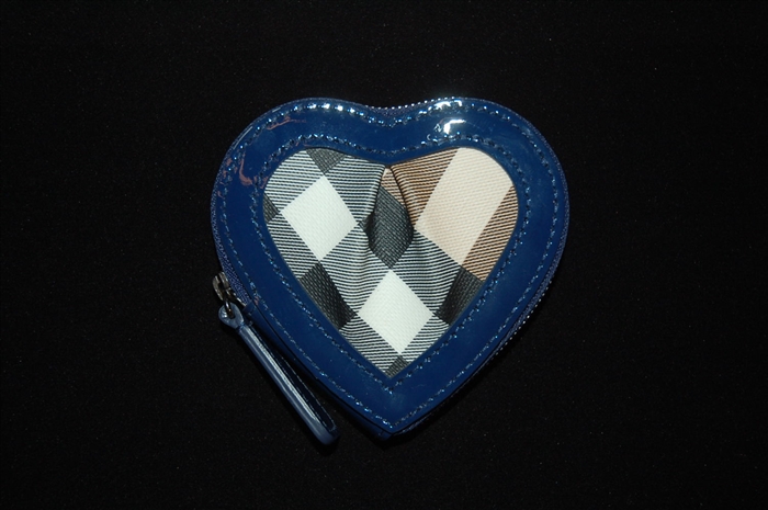 Check Burberry Coin Case, size O/S