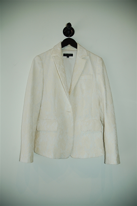Soft White Pink Tartan Blazer, size 6