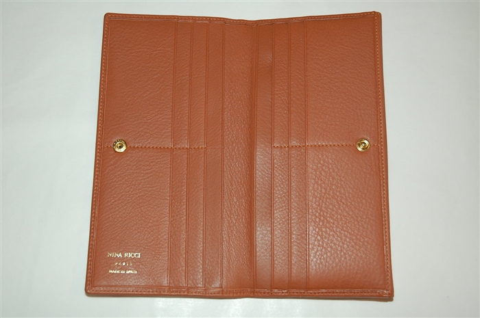 Cognac Nina Ricci Long Wallet, size O/S