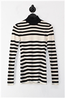 Black & Cream Burberry Pullover, size XS