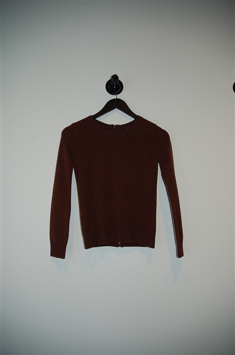 Rich Chocolate Theory Zippered Sweater, size XS