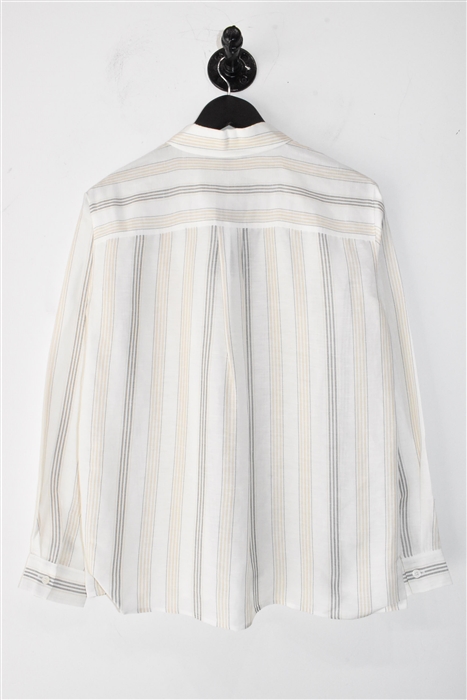 White Stripe Lafayette 148 Button Shirt, size XS
