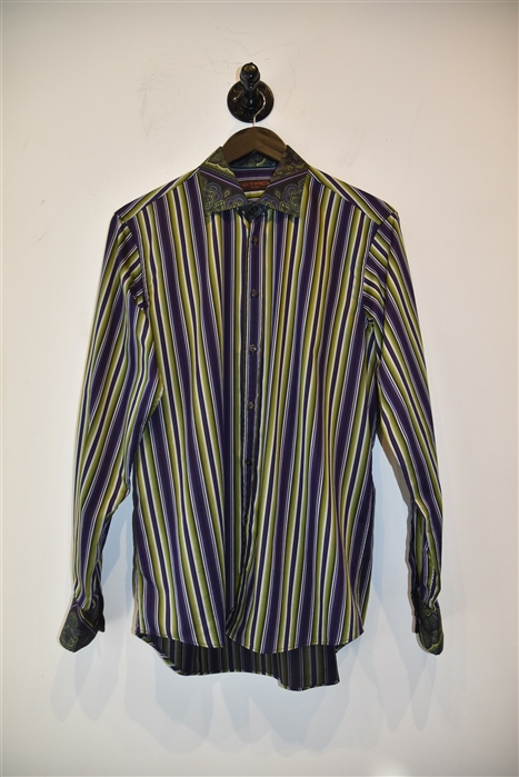 Striped Etro Button Shirt, size M