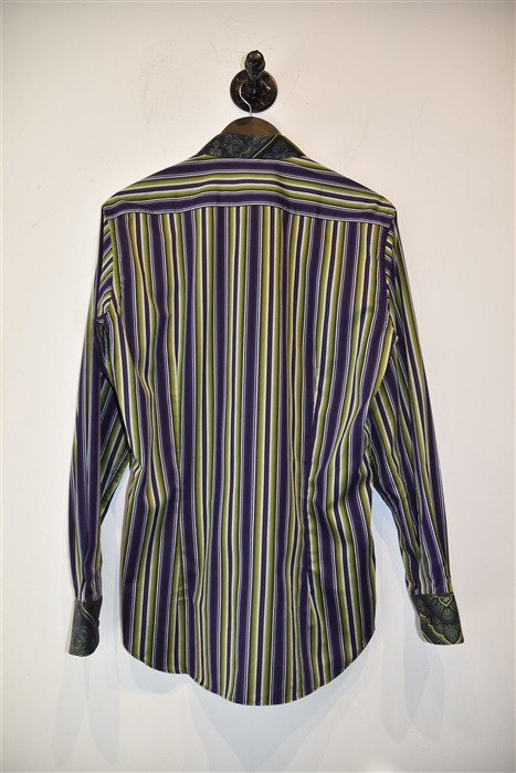 Striped Etro Button Shirt, size M