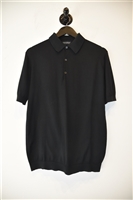 Basic Black John Smedley Polo, size L