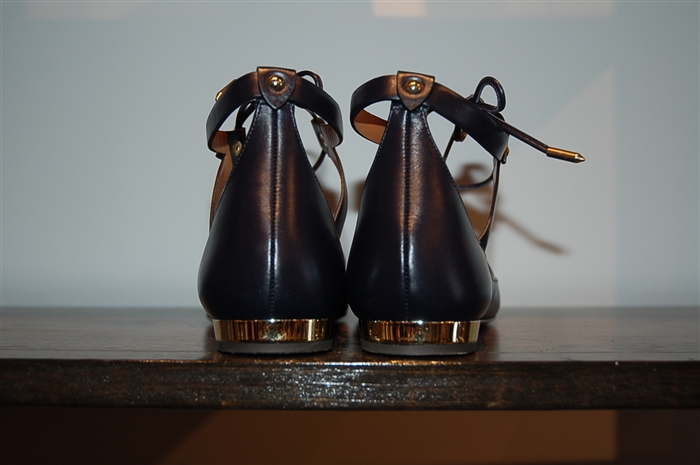 French Navy Aquazzura Flats, size 8