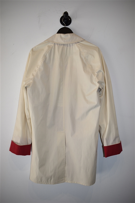 Cream Burberry Car Coat, size M