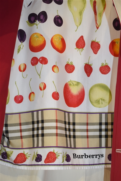 Cream Burberry Car Coat, size M