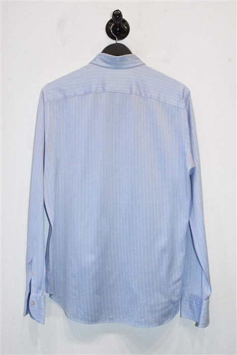 Blue Stripe Canali Button Shirt, size L