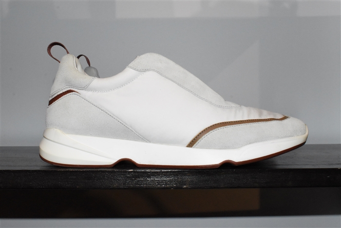 White & Gray Loro Piana Sneaker, size 10