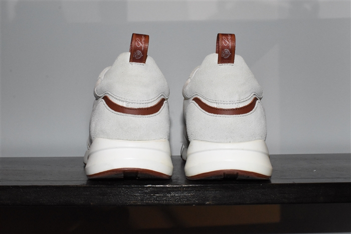 White & Gray Loro Piana Sneaker, size 10