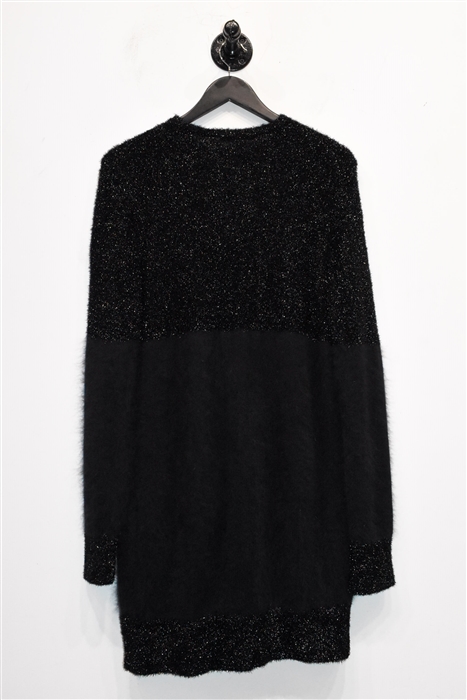 Sparkly Black The Row Long Cardigan, size S