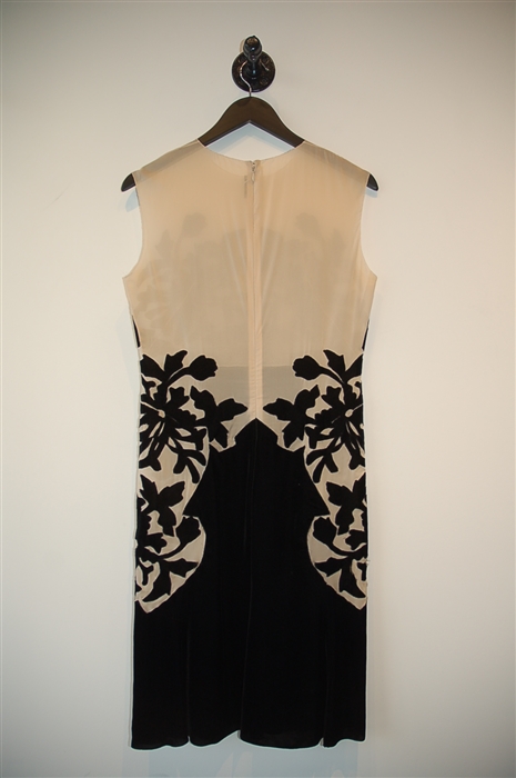 Black & Cream Bottega Veneta Sheath Dress, size 6