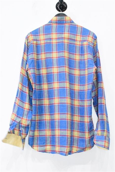 Madras Paul & Shark Button Shirt, size M