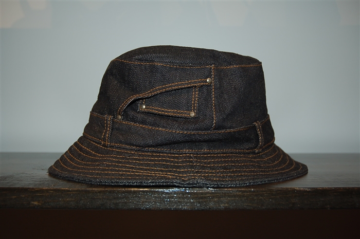 Dark Denim Just Cavalli Sun Hat, size S