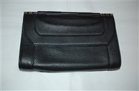 Black Leather Mackage Clutch, size M