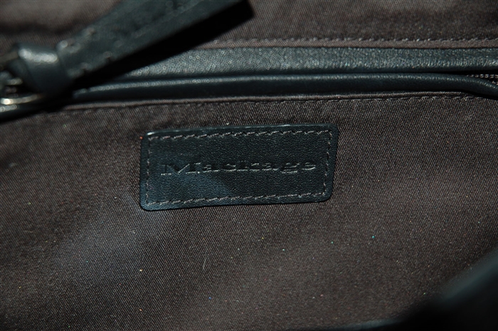 Black Leather Mackage Clutch, size M