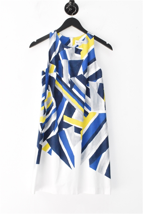 Geometric Milly Shift Dress, size 2