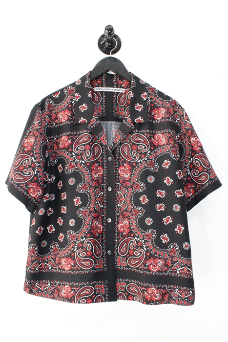 Paisley Alexander Wang Cuban Shirt, size L