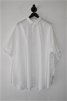 Bright White Juun J Short-Sleeved Shirt, size L