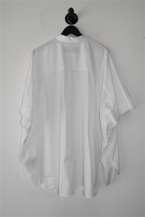 Bright White Juun J Short-Sleeved Shirt, size L