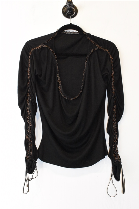 Basic Black Alexander McQueen Pullover, size 6