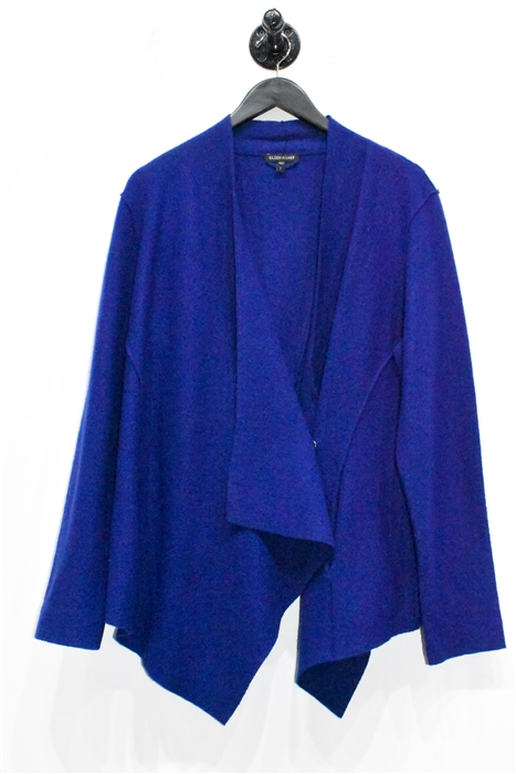 Evening Blue Eileen Fisher Sweater Jacket, size L