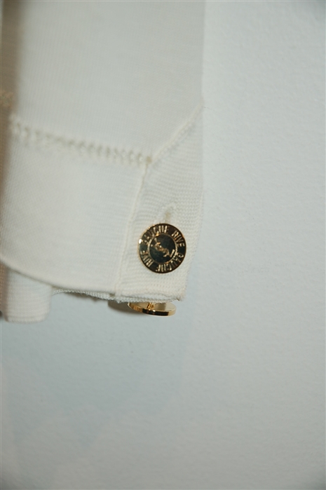 Soft White Saint Laurent Shell, size M