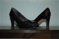 Black Patent Stuart Weitzman Peep-Toe, size 7.5
