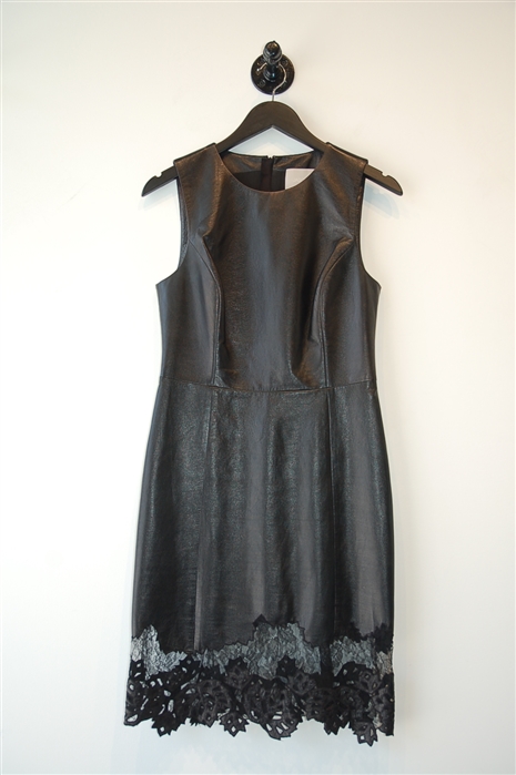 Black Leather Jason Wu Sheath Dress, size 6