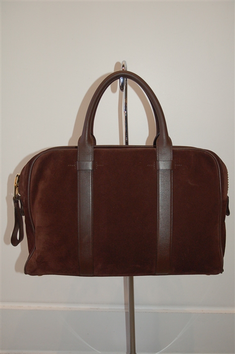 Brown Suede Tom Ford Briefcase, size S