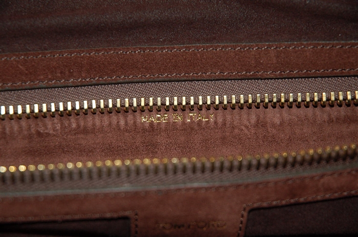 Brown Suede Tom Ford Briefcase, size S