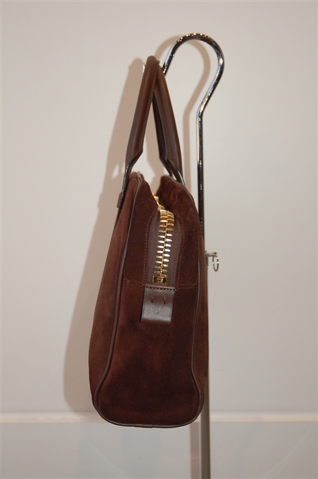 Brown Suede Tom Ford Briefcase, size S