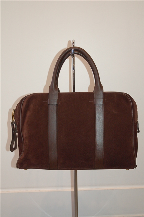 Brown Suede Tom Ford Briefcase, size S