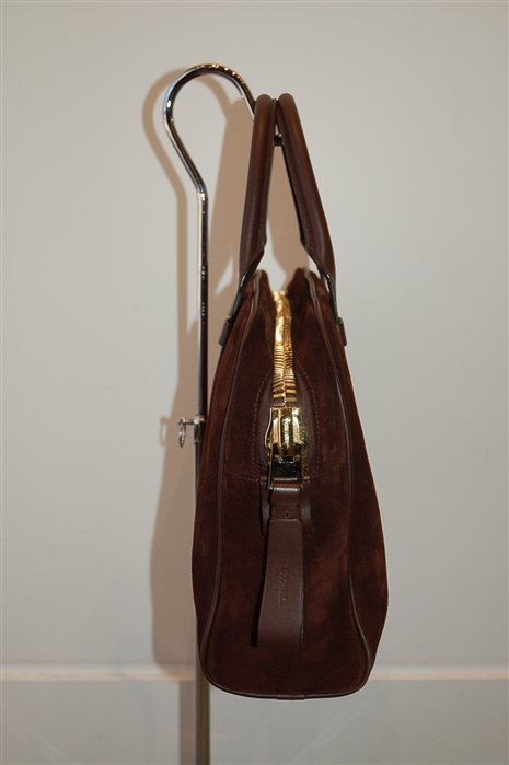 Brown Suede Tom Ford Briefcase, size S