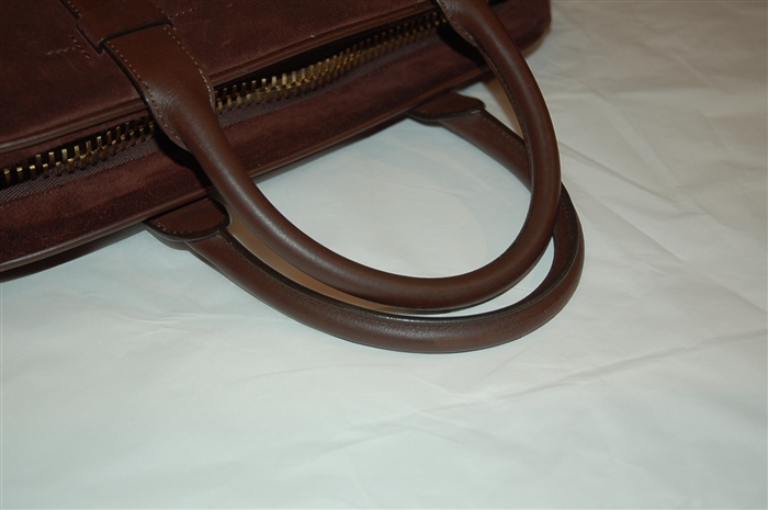Brown Suede Tom Ford Briefcase, size S