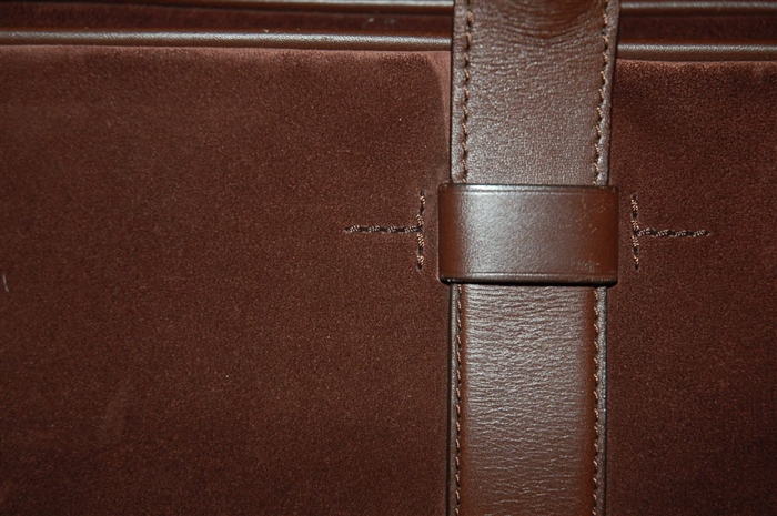 Brown Suede Tom Ford Briefcase, size S