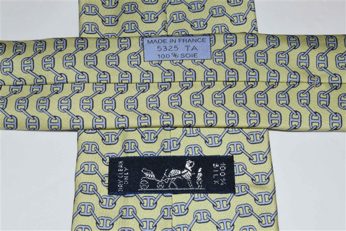 Chartreuse Hermes Tie, size O/S