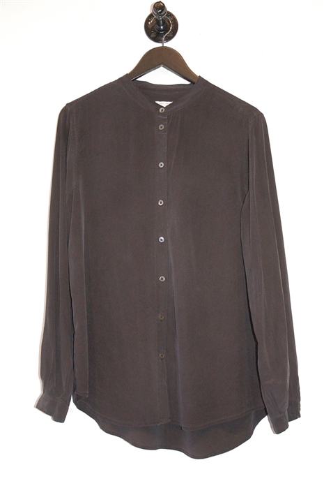 Basic Black Equipment Silk Shirt, size L